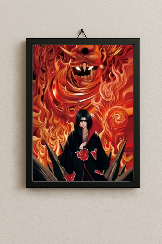 El poder de los Uchiha: Madara, Sasuke e Itachi | Cuadro Lenticular 3D